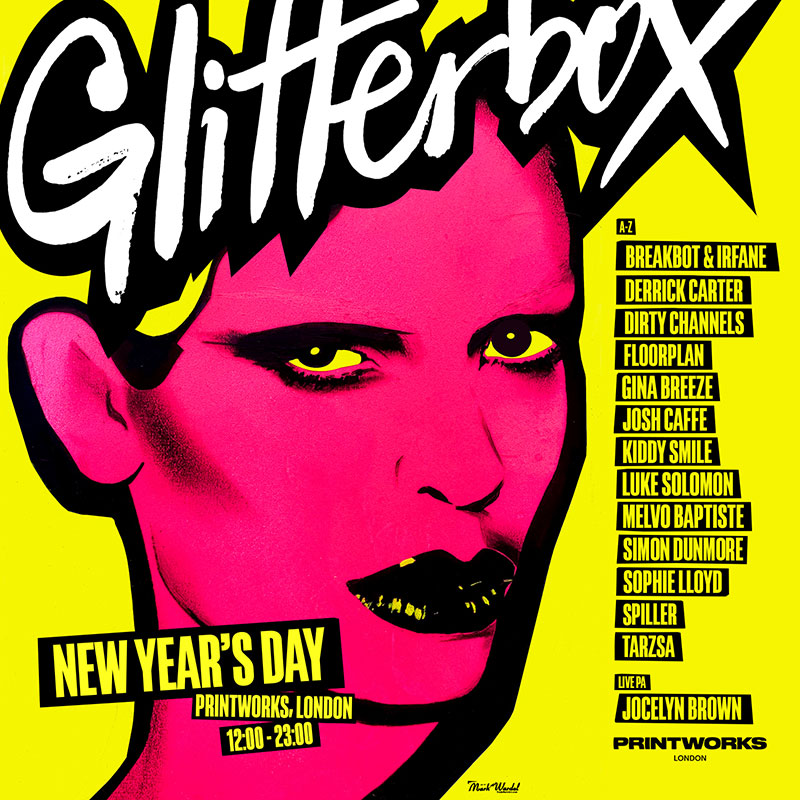 Glitterbox New Year’s Day at Printworks Poster